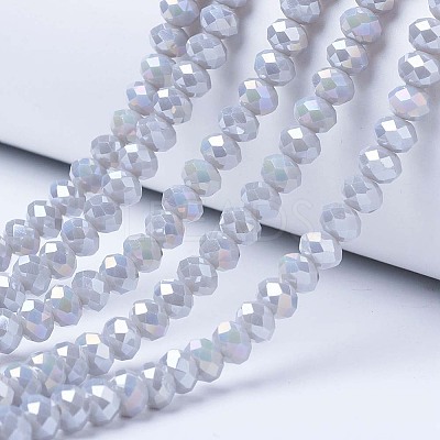 Electroplate Glass Beads Strands EGLA-A034-P2mm-B11-1