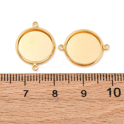 Brass Connector Cabochon Settings KK-F898-21C-G-1