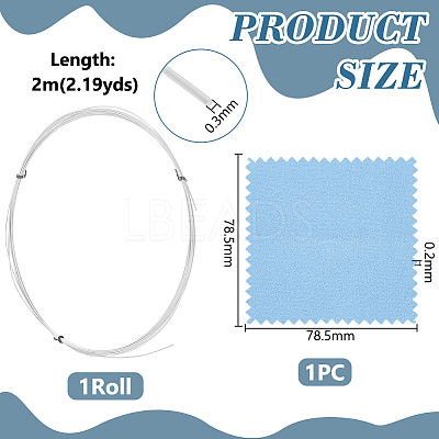 2M Half Hard 925 Sterling Silver Wire STER-UN0001-32B-1