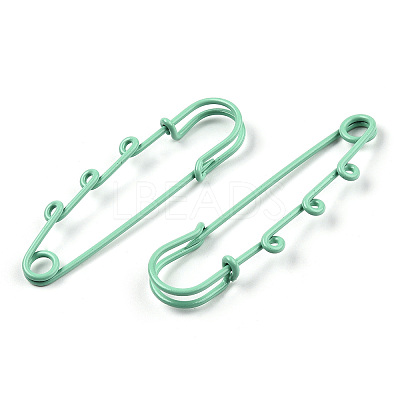 Spray Painted Iron Brooch Findings IFIN-K043-01A-04-1