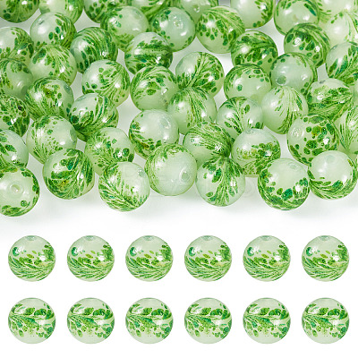 50Pcs Handmade Sand Lampwork Beads LAMP-TA0001-60B-1