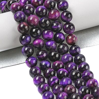 Grade AB Natural Tiger Eye Beads Strands G-B133-A02-6MM-04-1