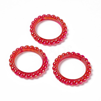 UV Plating Opaque Acrylic Beads Frames PACR-M003-03-1