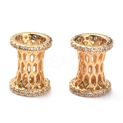 Brass Micro Pave Cubic Zirconia Pendants ZIRC-O044-15G-1