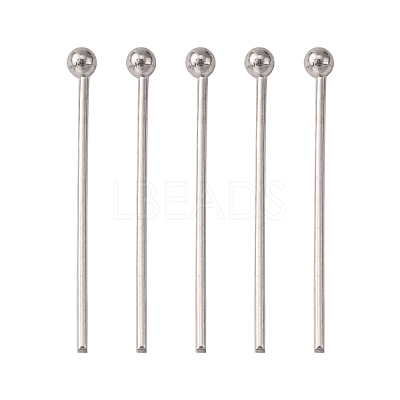 Tarnish Resistant 304 Stainless Steel Ball Head Pins STAS-K146-045-18x0.6mm-1