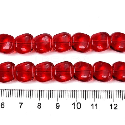 Electroplate Glass Beads Strands EGLA-N012-07N-1