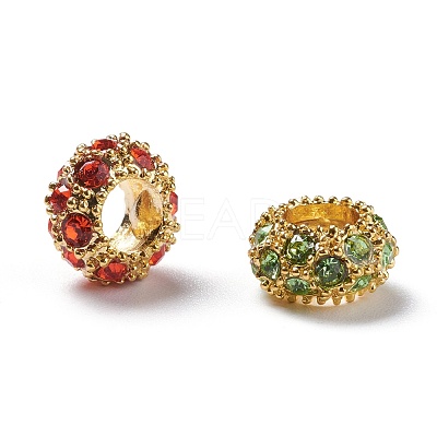 Alloy Rhinestone European Beads CPDL-H997-1