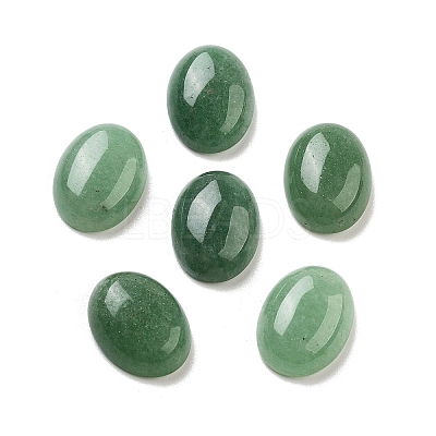 Natural Green Aventurine Cabochons G-G145-01B-39-1