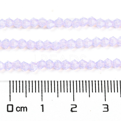 Baking Paint Transparent Glass Beads Strands DGLA-F029-J2mm-07-1