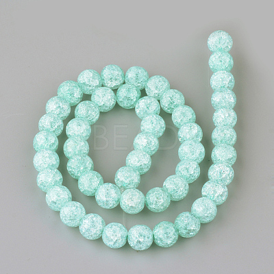 Synthetic Crackle Quartz Beads Strands X-GLAA-S134-8mm-11-1