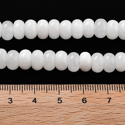 Natural White Jade Beads Strands G-E507-01M-1