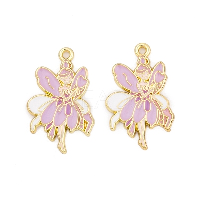 Rack Plating Alloy Enamel Pendants FIND-A040-08E-03G-1