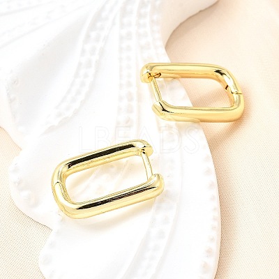 Brass Huggie Hoop Earrings EJEW-F245-04G-A-1