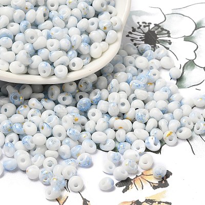Baking Paint Glass Seed Beads SEED-F006-01A-02-1
