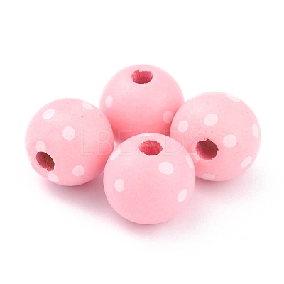 Dyed Natural Wooden Beads WOOD-O005-01A-1