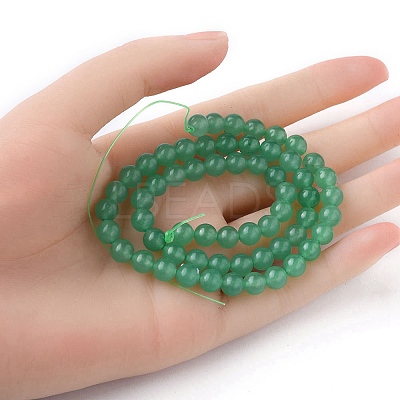1 Strand Natural Green Aventurine Beads Strands G-YW0001-35A-1