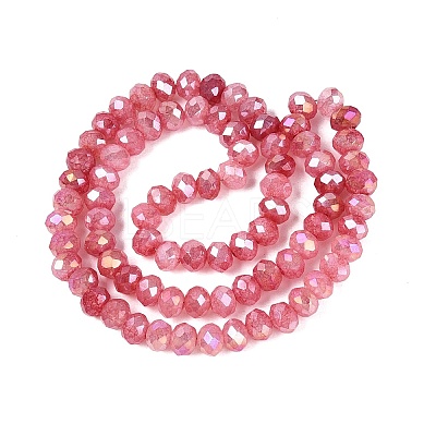 Electroplate Crackle Imitation Jade Glass Beads Strands LS-EGLA-Q131-02B-06-1