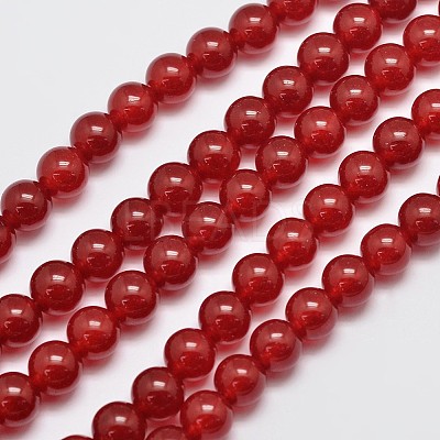Natural & Dyed Malaysia Jade Bead Strands X-G-A146-8mm-A02-1
