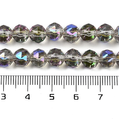 Transparent Electroplate Glass Beads Strands EGLA-N002-34C-C19-1