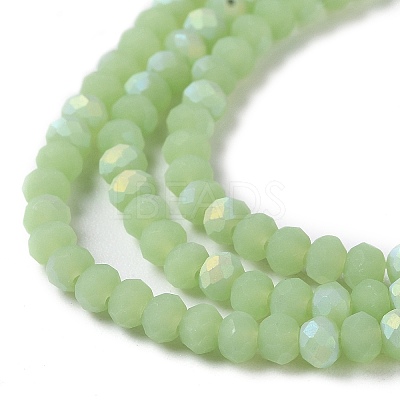 Imitation Jade Glass Beads Strands EGLA-A034-J2mm-MB01-1
