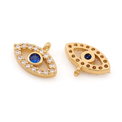Brass Micro Pave Cubic Zirconia Charms LS-ZIRC-G169-07G-1