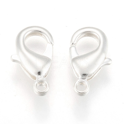 Brass Lobster Claw Clasps KK-902-S-NF-1
