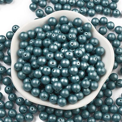 Baking Paint 3/0 Glass Seed Beads SEED-A034-02B-1