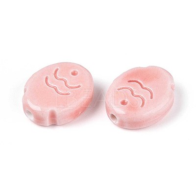Handmade Porcelain Ceramic Beads PORC-T133-24D-1