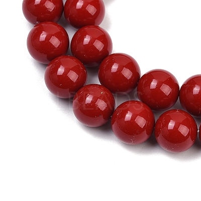 Shell Pearl Beads Strands BSHE-K015-14mm-01-1