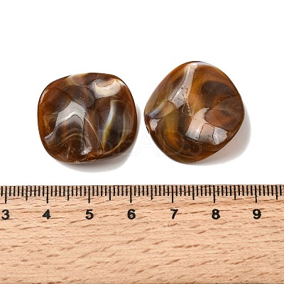 Opaque Acrylic Imitation Gemstone Beads OACR-G061-01F-1