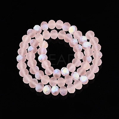 Transparent Glass Beads Strands EGLA-A044-T8mm-MB22-1