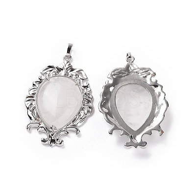 Natural Quartz Crystal Big Pendants G-P496-01P-21-1