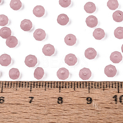 FGB Frosted Transparent Glass Seed Beads SEED-N013-04A-06-1