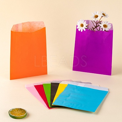 80Pcs 8 Colors Eco-Friendly Kraft Paper Bags CARB-LS0001-03-1