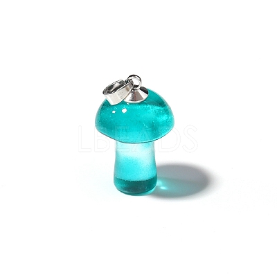 Lampwork Pendants MUSH-PW0001-007J-1