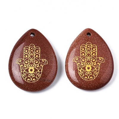 Synthetic Goldstone Pendants G-T122-73J-1