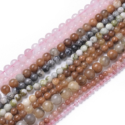 Natural Gemstone Beads Strands G-F591-03-1