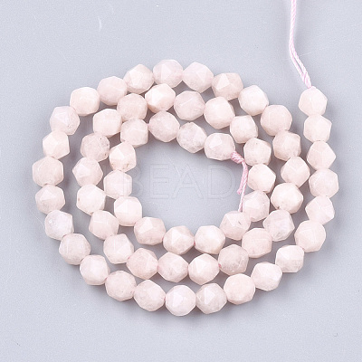 Natural Pink Morganite Beads Strands X-G-T108-28A-1