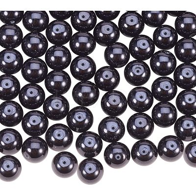Pearlized Glass Pearl Round Beads HY-PH0001-10mm-080-1