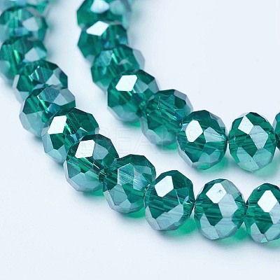 Electroplate Glass Beads Strands EGLA-A034-T10mm-A18-1