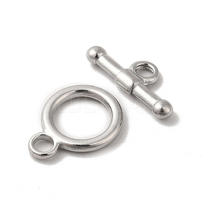 Non-Tarnish 304 Stainless Steel Toggle Clasps LS-STAS-H212-19P-1