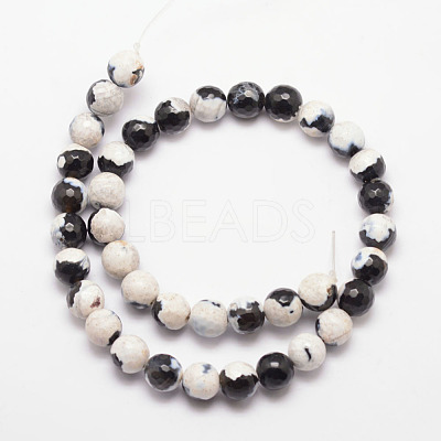 Natural Fire Crackle Agate Bead Strands X-G-K166-06F-10mm-12-1