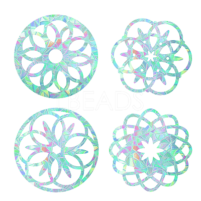 Waterproof PVC Colored Laser Stained Window Film Adhesive Stickers DIY-WH0256-053-1