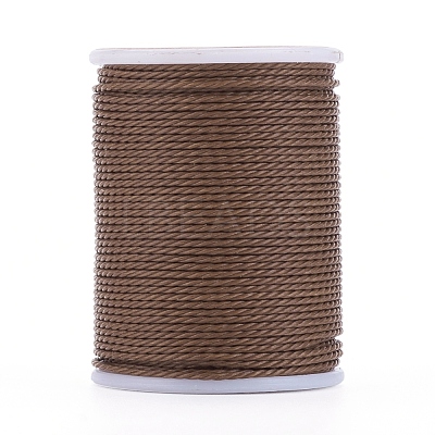 Round Waxed Polyester Cord X-YC-G006-01-1.0mm-03-1