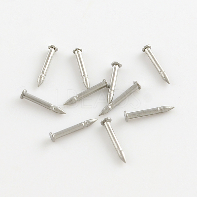 Tarnish Resistant 304 Stainless Steel Tie Tacks Lapel Pin Brooch Findings STAS-R065-48-1