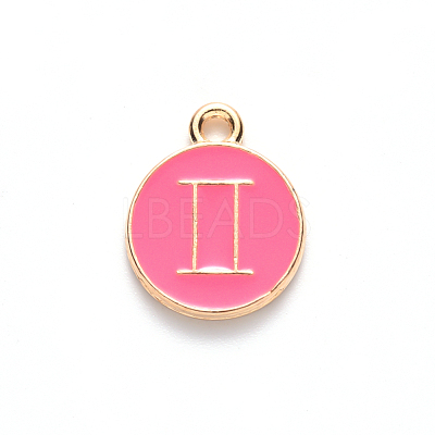 Alloy Enamel Pendants X-ENAM-S124-01B-03I-1