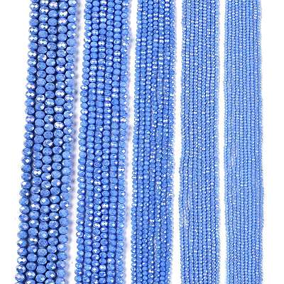 Electroplate Glass Beads Strands LS-EGLA-A044-P2mm-B17-1