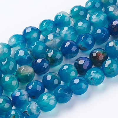 Natural Agate Beads Strands X-G-G580-8mm-05-1