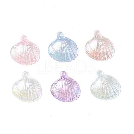 UV Plating Opaque Acrylic Pendants PACR-M003-16-1