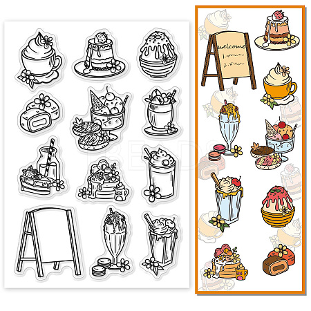 Custom PVC Plastic Clear Stamps DIY-WH0618-0065-1